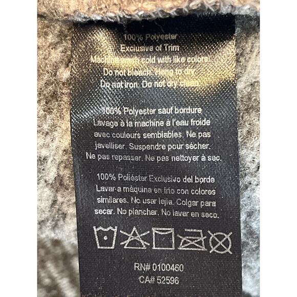 Kavu Heather Gray Full Zip Jacket XL Black on Arms and Pocket - Picture 7 of 9